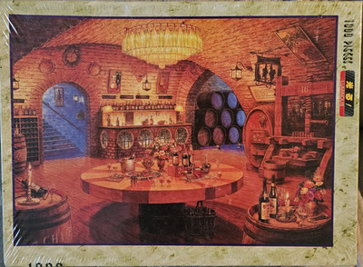 1000pc Jigsaw Puzzle: Wine Cellar Van Gogh - Glow In The Dark - Luminous - NEW