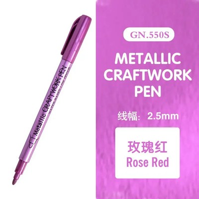 Metallic Marker Satz Bunt permanent Kunststifte Handwerk Scrapbooking