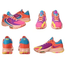 Nike Men's ZOOM FREAK 4 "BAHAMAS" Purple - Pink Basketball Shoes Multi Size New