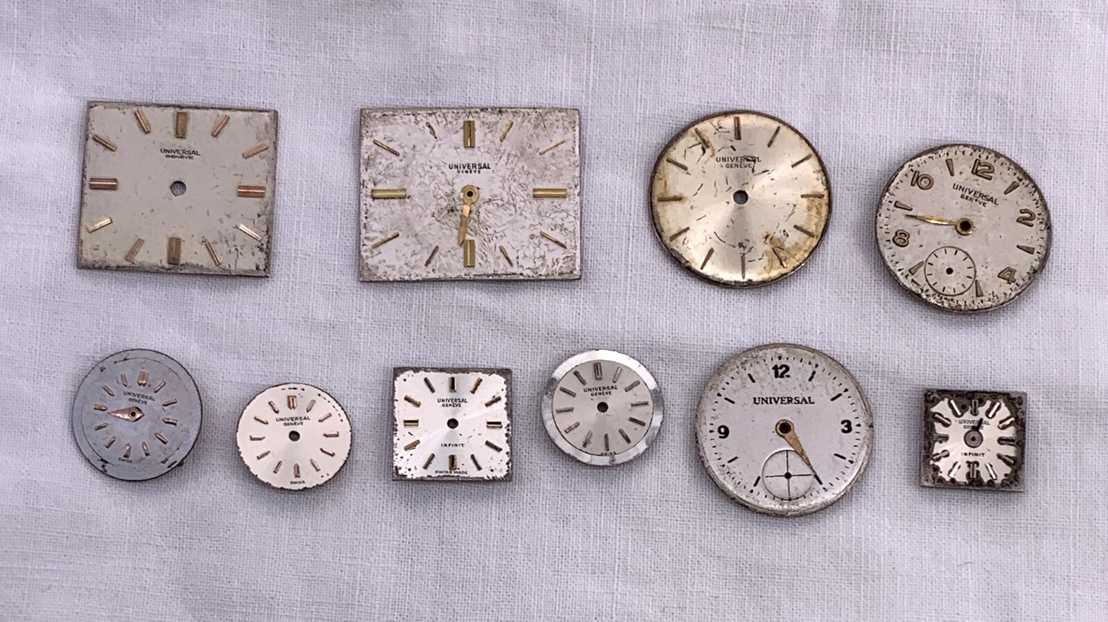 LOT Universal Geneve Dial Quadrant For Parts Replacement 2