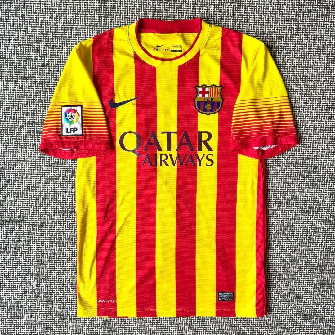 13/14 FC Barcelona Away Jersey S Catalonia Style Travis Scott Worn