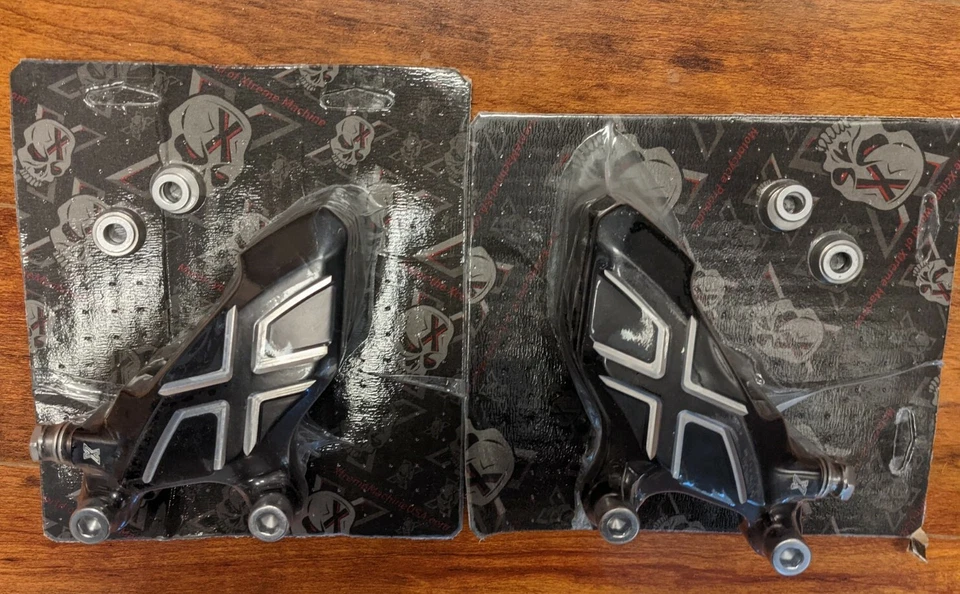 Pinza de freno de disco Duel negra Performance Machine 4 pistones rotores de 11,5" FL/FR Foto 2 de 4