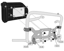 TOOLBOX + MOUNT on PL8712 FRAMES for BENELLI TRK502 2017-2022