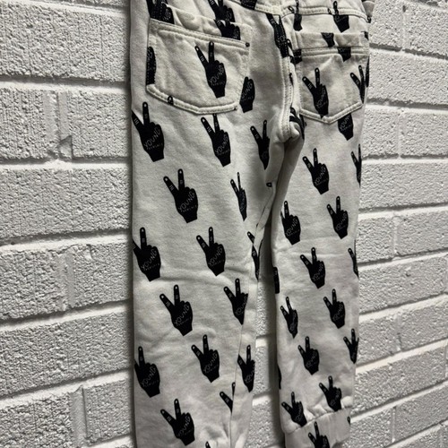 Versace Black and White Sweatpants with Cactus Print - Picture 7 of 9