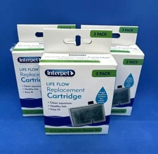 3 Pack Interpet Life Flow Replacement Cartridge Aquatic Starter Kit 2.5 Gallon