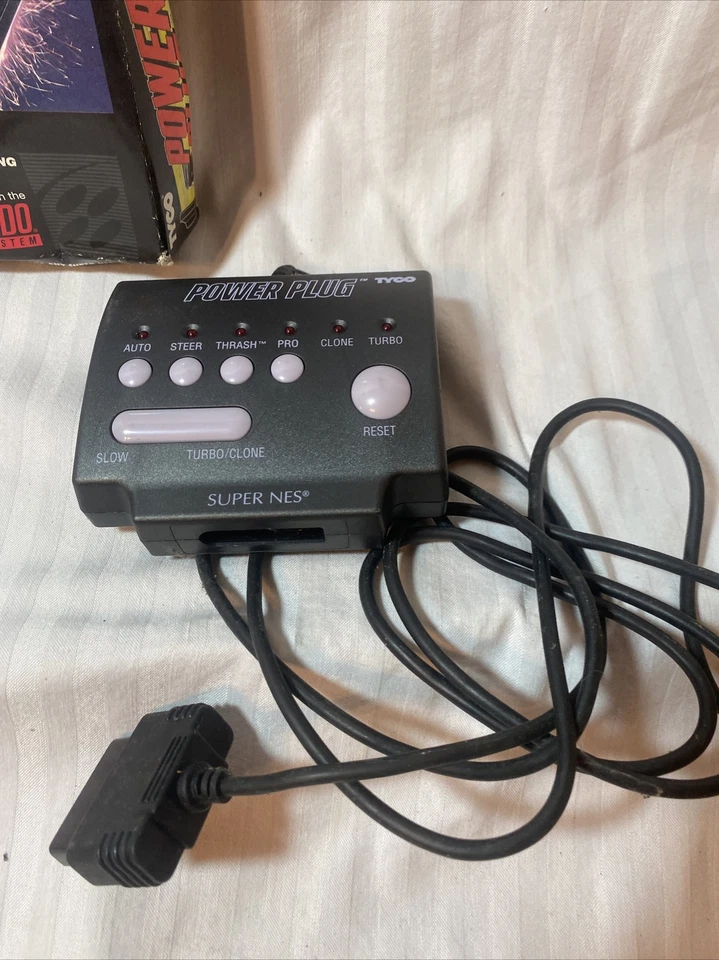 TYCO POWER PLUG For SUPER NINTENDO SNES Thrash AUTO FIRE TURBO OPEN BOX - Image 4 of 4