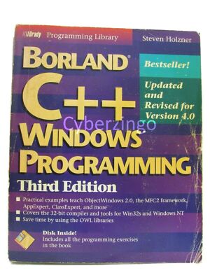 Borland C++ Windows Programming With 3 1/2'' Floppy Disk Vintage 1994 PREOWNED