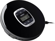 JENSEN CD-60R-BT Personal Portable Bluetooth CD Player with Digital FM Radio