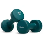 Neoprene Dumbbells 5kg Hand Weights Pair Set for Home Gym Fitness Exercise Green