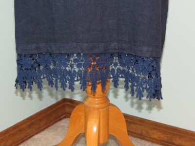 Martina Innocenti Navy Linen Sleeveless Dress Lace Size Medium | eBay Martina Innocenti Navy Linen Sleeveless Dress Lace Size Medium | eBay