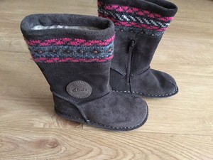 clarks girls boots ebay