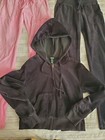Wild Fable 2 pc velour sweatsuit interchangeable pants and hoodie sz XS 10-12 — photo 3