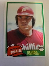 1981 Topps GEORGE VUKOVICH #598 EX/NM