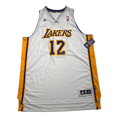 【funny mouse】バスケットボール ユニフォーム NWT Adidas Los Angeles Lakers Dwight Howard #12 White Swingman