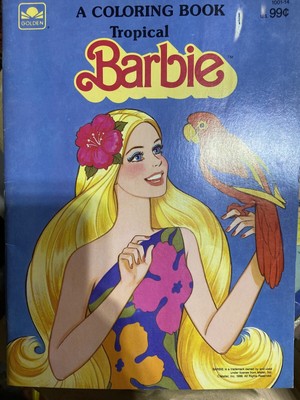 vintage barbie coloring book