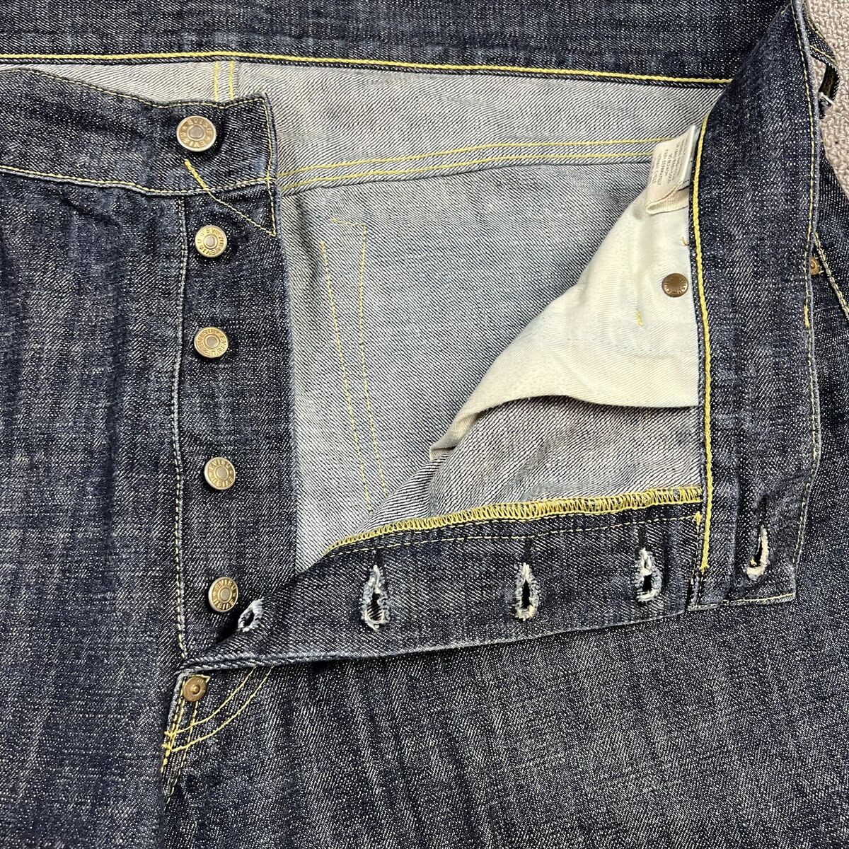 Vintage Y2K Evisu Denim Jeans Men's 40x33 Painted Baggy Wide Vintage Y2K Evisu Denim Jeans Men's 40x33 Painted Baggy Wide