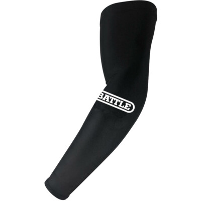 Battle Sports Adult Performance Football Full Arm Sleeves Black
