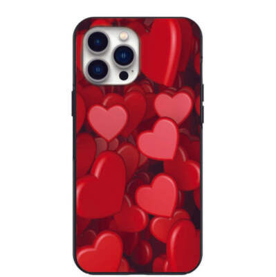 Red Hearts Love Design Phone Case for iPhone 7 8 X XS XR SE 11 12 13 14 Pro Max