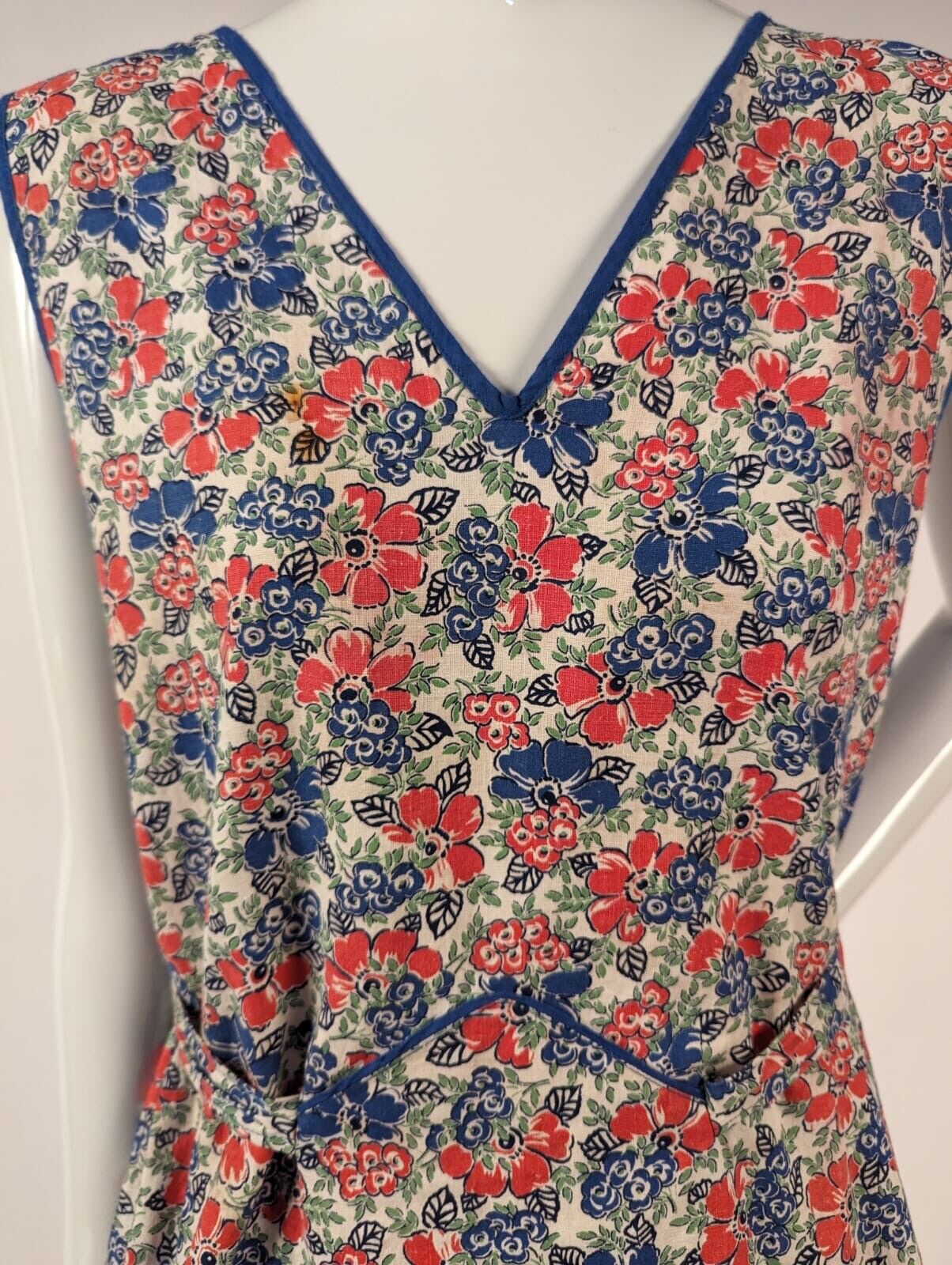 1930’S FLORAL FEEDSACK DAY DRESS - image 3