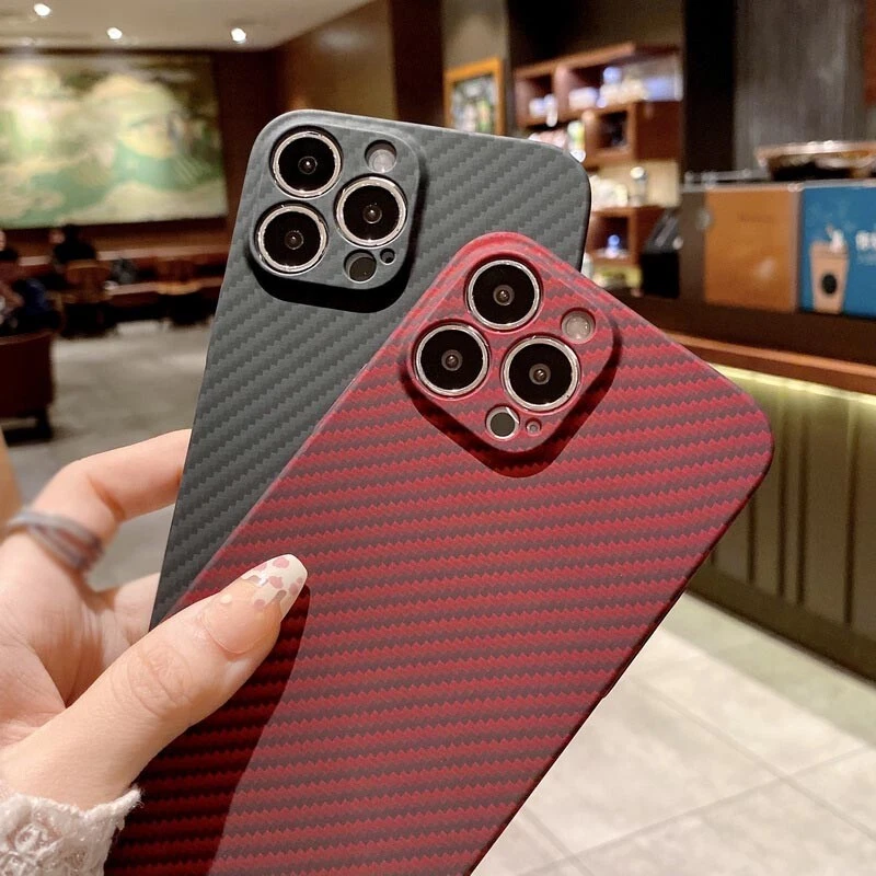 Funda de fibra de carbono para iPhone 15 14 Pro Max 13 Pro 12 Pro Business a prueba de polvo Foto 4 de 4