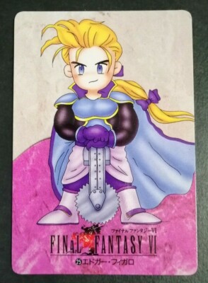 EDGAR Final Fantasy FF 6 Vintage Rare Card SQUARE ENIX F/S