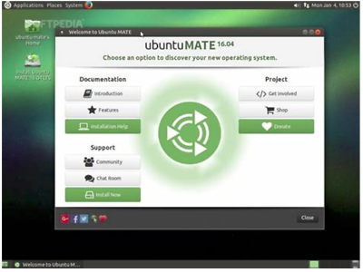 Ubuntu Mate Linux DVD version Bootable DVD OS 64 bit OS