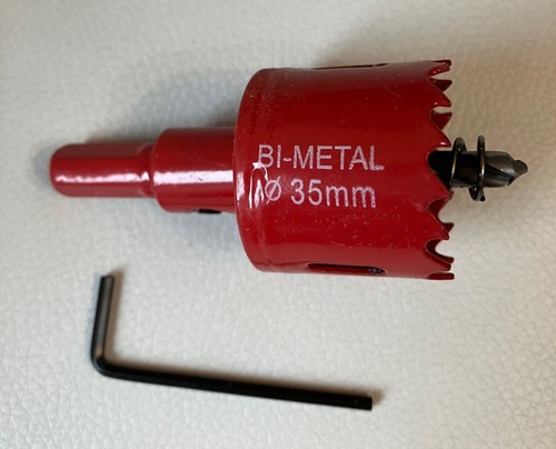 35mm Lochsägeschneider Bi-Metall Bohrer für Holz Kunststoff UPVC Fiberglas Putz - Bild 1 von 4