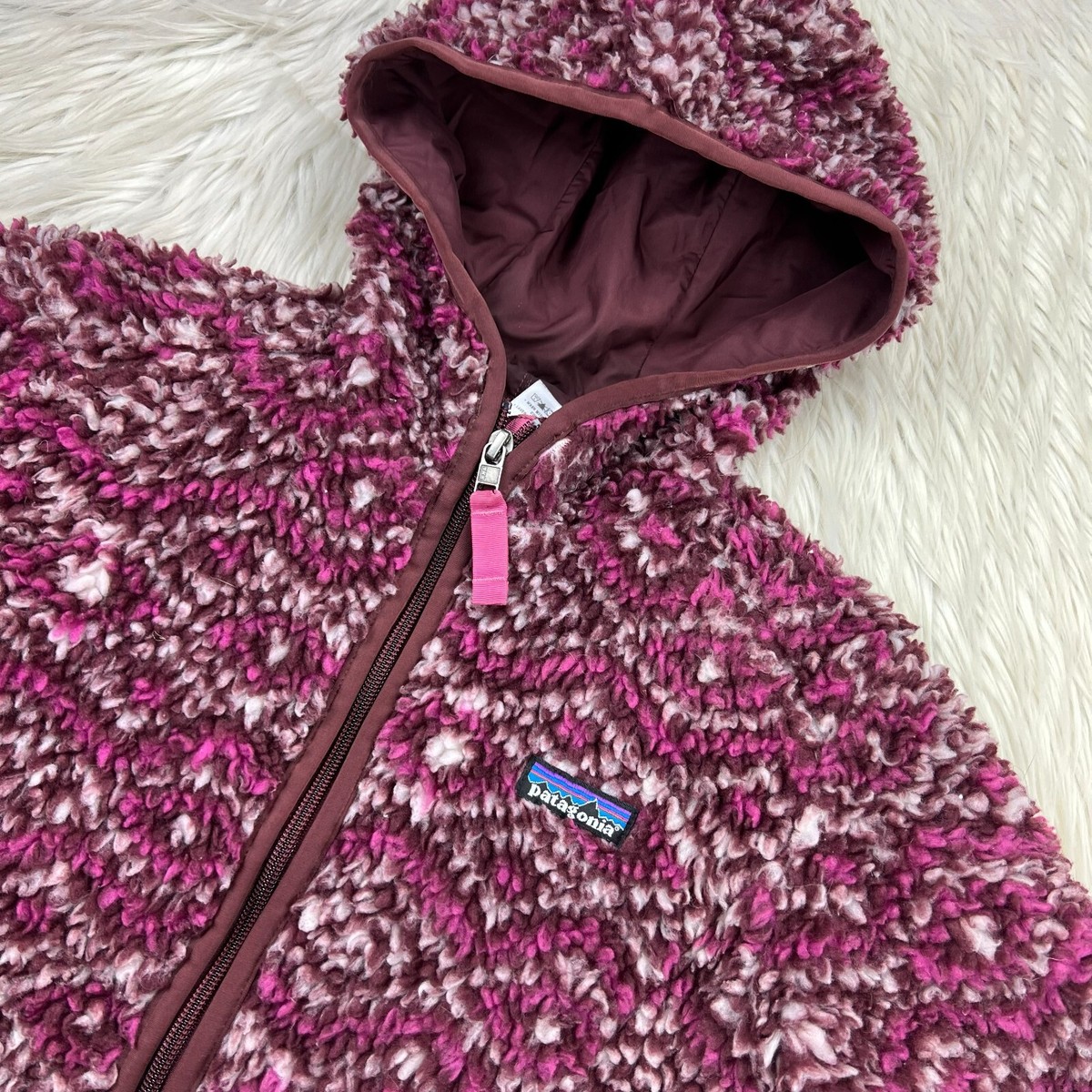 Patagonia Women's XS Retro-X Pink Purple Diamond Fleece Cardigan