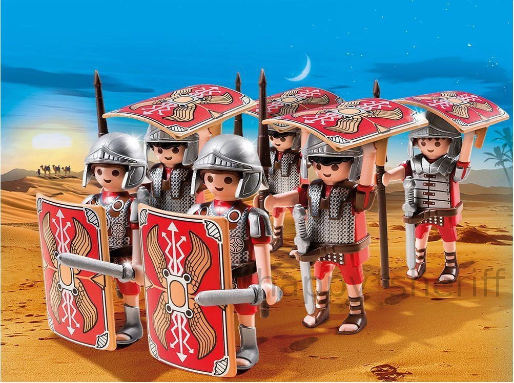 Playmobil Set 5393 6x Roman Army Soldiers Figures Factory Sealed No Box