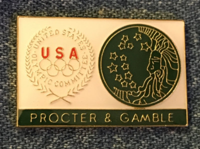 1984 Olympic Pin ~ Los Angeles Summer Games ~ Sponsor ~ Proctor & Gamble ~ P&G