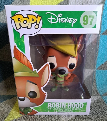 Robin Hood Pop 97 - Disney Funko Pop! 2014 - Vaulted + Protector