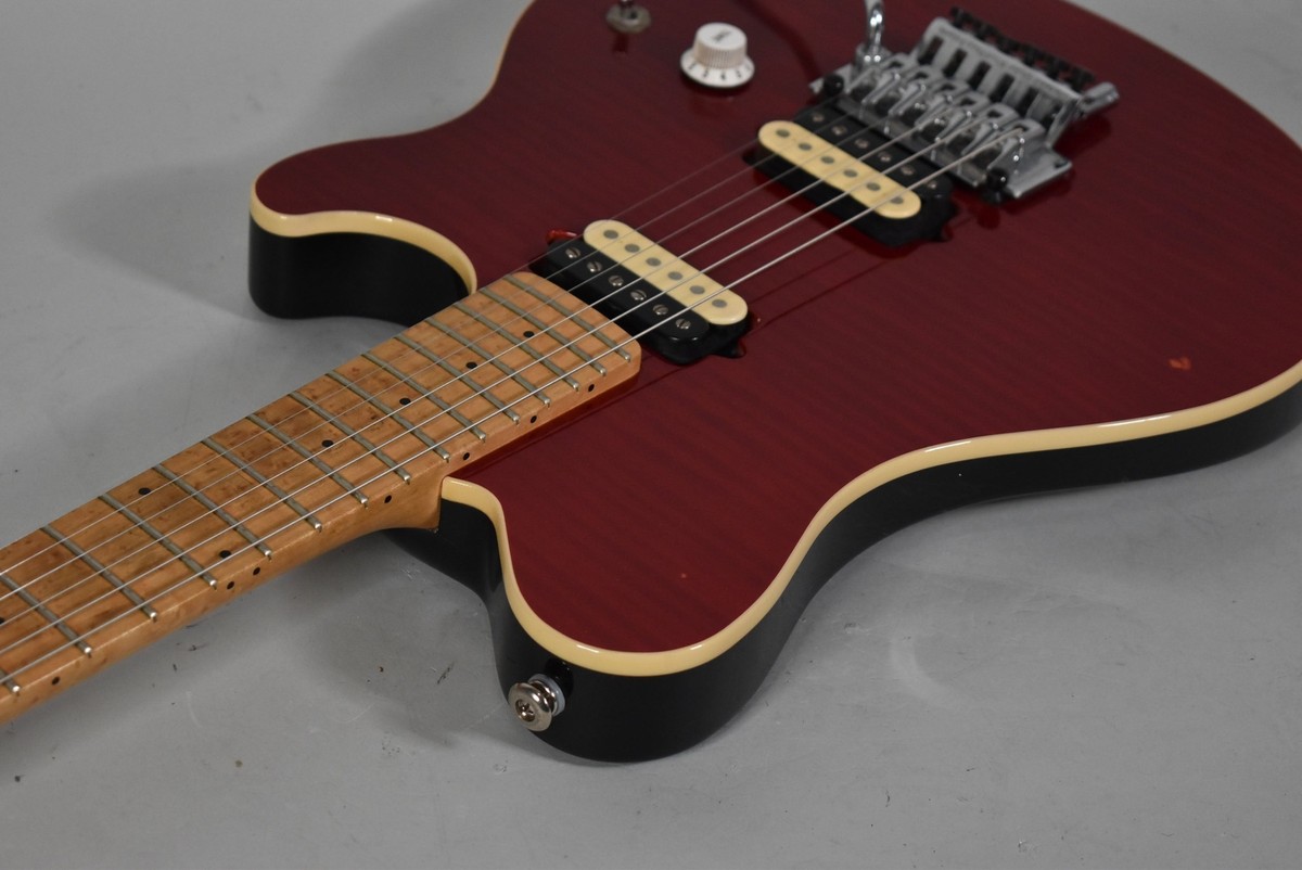 1998 Ernie Ball Music Man Axis Trans Red Flame Top Electric Guitar