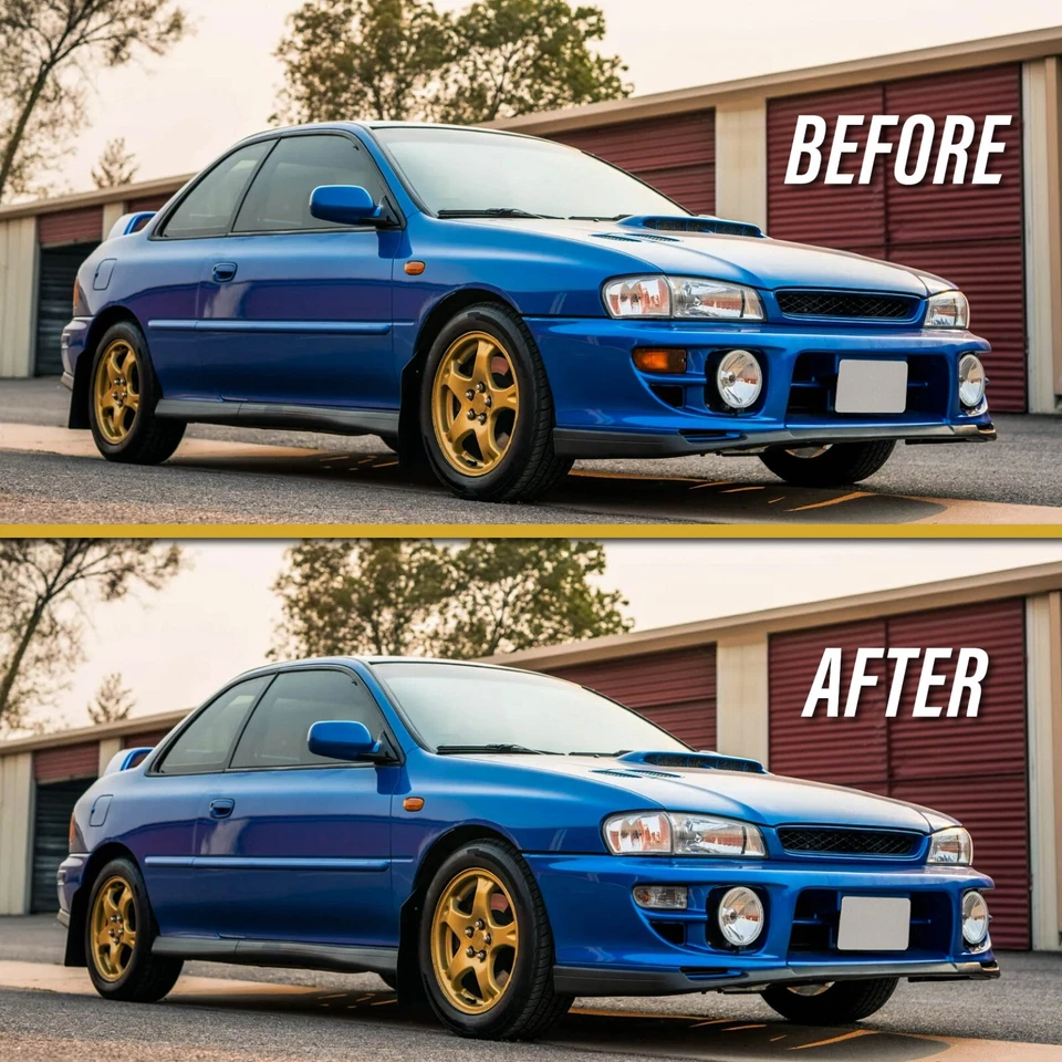 Chrome Crystal Clear Front Bumper Signal Lights For 99-01 Subaru Impreza 2.5RS Foto 4 de 4