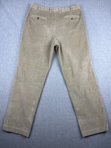 Brooks Brothers Pants Men 36x32 (34x32) Clark Khaki Corduroy Straight Outdoors - Picture 7 of 8