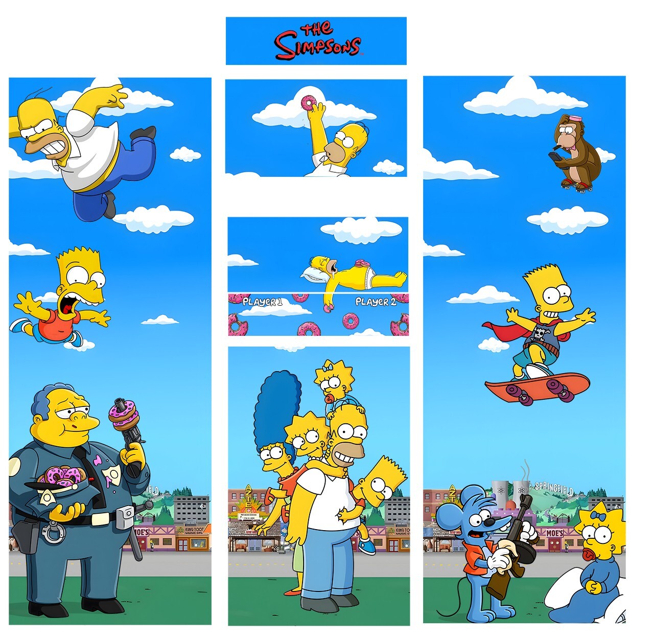 Stickers pour borne arcade The Simpsons pour sublimer votre game room