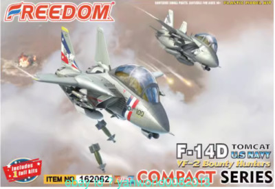 FREEDOM 162062 F-14D TOMCAT VF-2 BOUNTY HUNTERS COMPACT SERIES