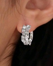 CZ Stud Sterling Silver Earrings 