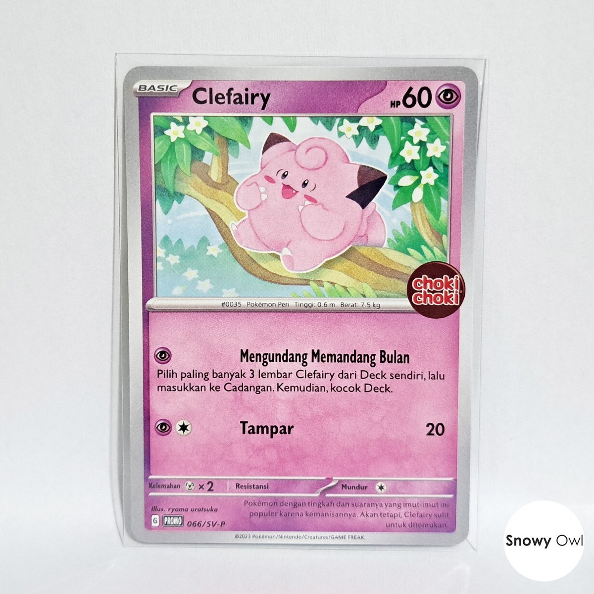Clefairy 066/SV-P Choki Choki Stamp Promo Pokemon TCG Card