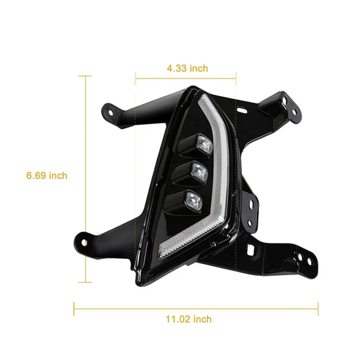 Par de luces antiniebla LED diurnas izquierda y derecha para Equinox 2022 2023 2024 - Imagen 6 de 6
