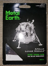 METAL EARTH APOLLO LUNAR MODULE NEW AGES 14 UP STEEL KIT NO GLUE REQUIRED 