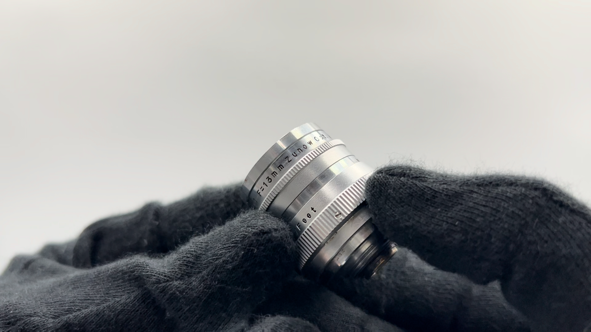 Lotus Toserba ◆T◆ ZUNOW-ELMO cine 13 Near MINT in Case】 Zunow Opt. ELMO Cine 13mm f/1.1 8mm Lens