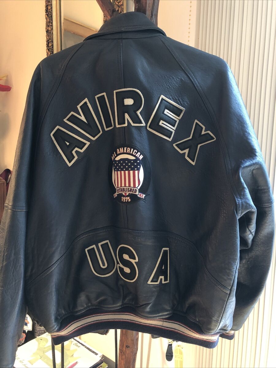 Pre-Owned Blue ICON All American USA 1975 Avirex leather Pre-Owned Blue ICON All American USA 1975 Avirex leather