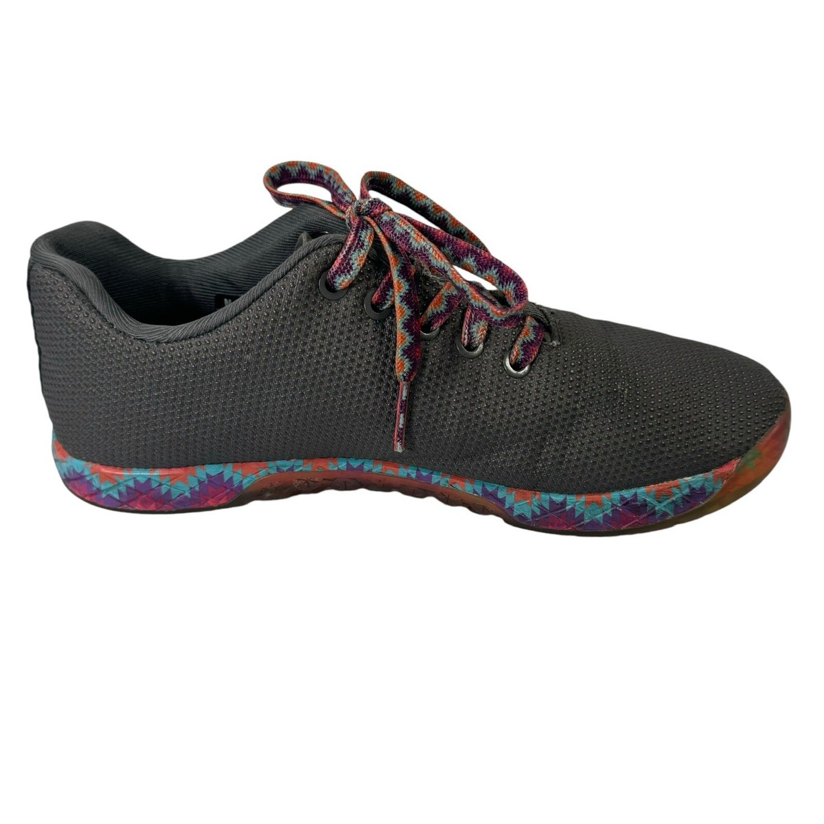 Nobull Gray PatchWork Rainbow SuperFabric Trainer Mens 8  display picture 2