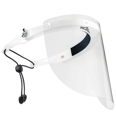 Protective Shield with Adjustable Headband and 2 Reusable Plastic Visors   Fl...