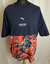 Puma Red Bull Racing F1 T-Shirt Active Casual Blue XL A5130