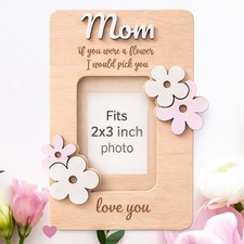 Wooden Photo Frame for Mom     Picture Frame Gifts for Mothers Day, Birthday Gi
