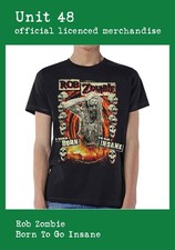 Rob Zombie  - Born To Go Insane - Black T-Shirt Official Licenced Merchandise