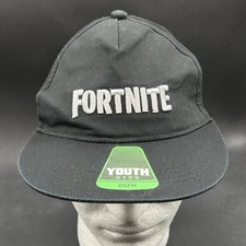 Fortnite Hat Youth Size OSFM Black Snapback Adjustable Gaming Cap
