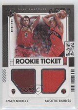 2021-22 Contenders Rookie Ticket Dual Swatches Evan Mobley Scottie Barnes 0z5u