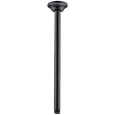 16 Inch Ceiling Mount Rain Shower Head Arm and Flange, Oil Rubbed Bronze